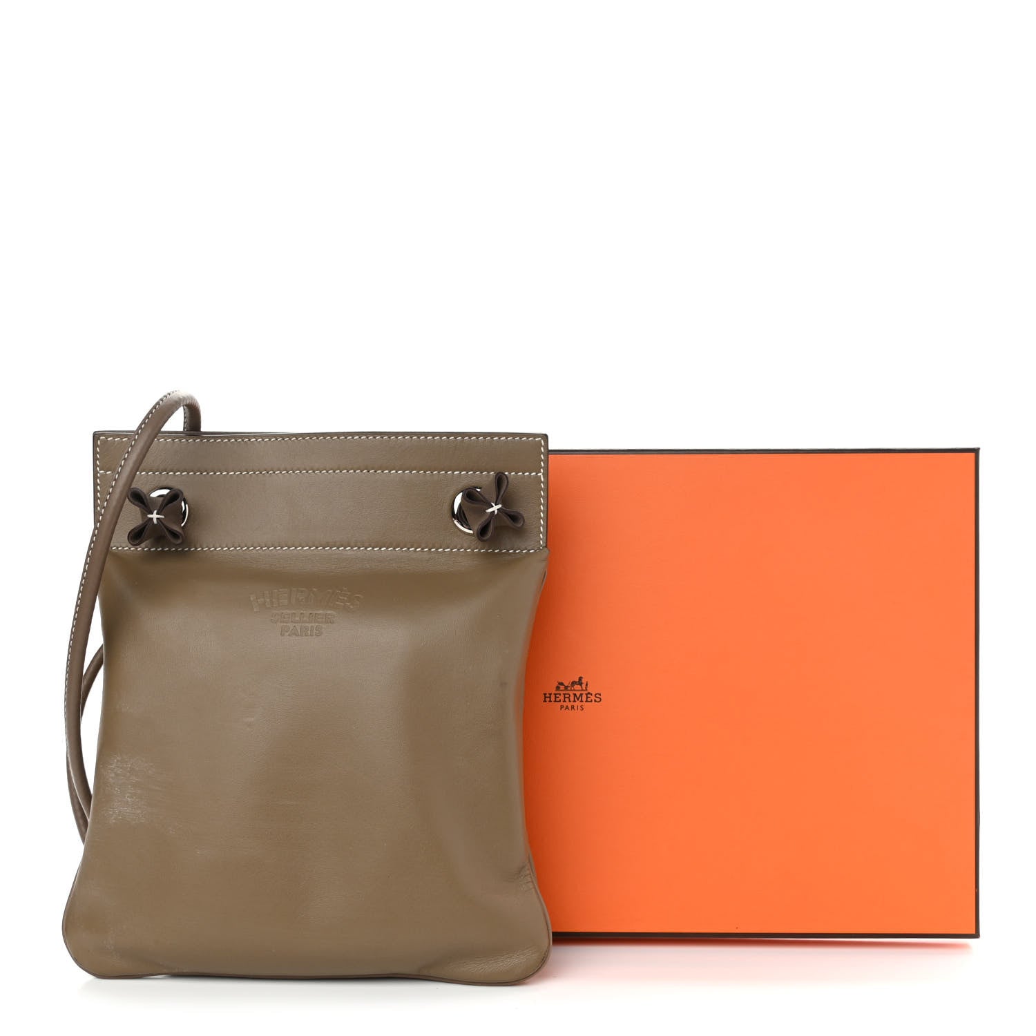 Hermes Milo Lambskin Swift Mini Aline Etoupe 11 of 13