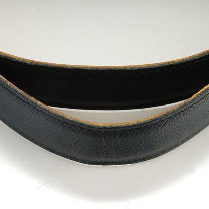 Hermes Courchevel 24mm Constance H Belt 90 Bleu Marine Jaune D'Or 7 of 9