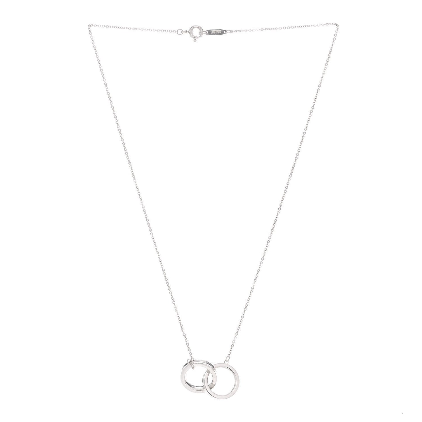 Sterling Silver 1837 Interlocking Circles Pendant Necklace