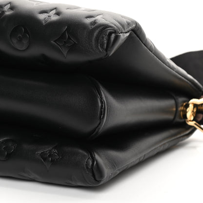 Louis Vuitton Lambskin Embossed Monogram Coussin PM Black 11 of 11