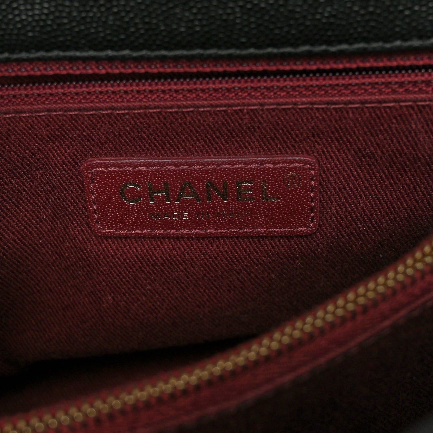 Caviar Quilted Small Coco Handle Flap Black