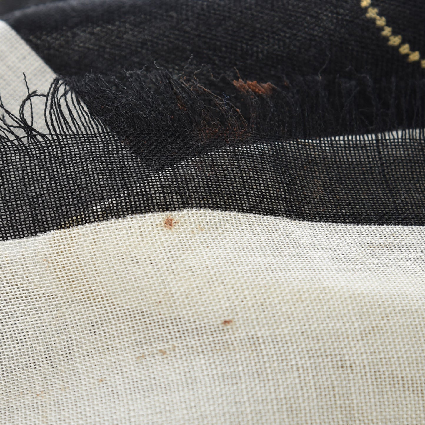 Wool Silk Star Signs Constellation Scarf Black