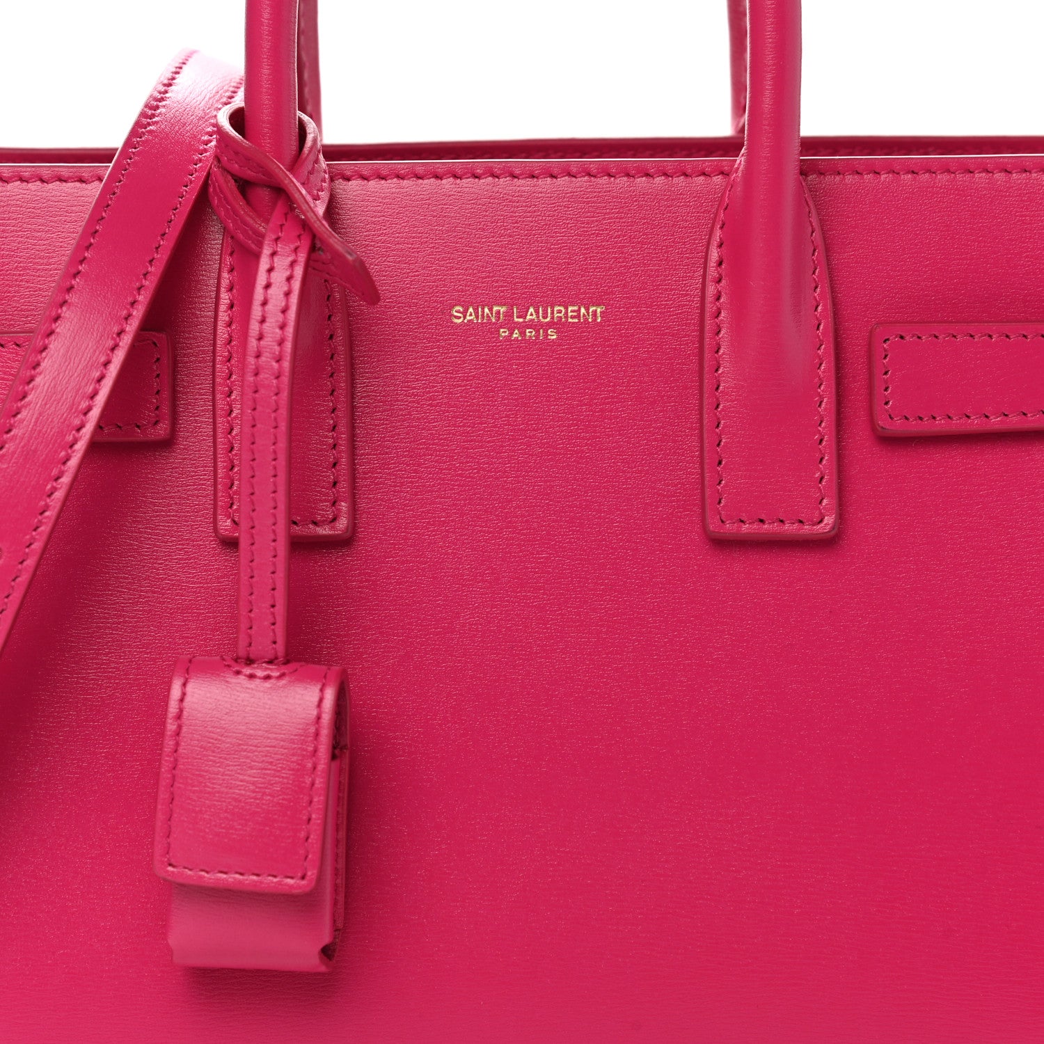 Saint Laurent Calfskin Nano Sac De Jour Bubblegum 8 of 10