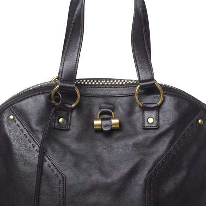 Saint Laurent Calfskin Oversized Muse Brown 8 of 10