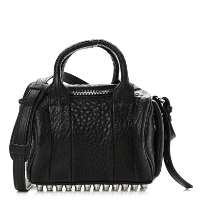 Alexander Wang Pebbled Lambskin Mini Rockie Black Rhodium Hardware 1 of 7