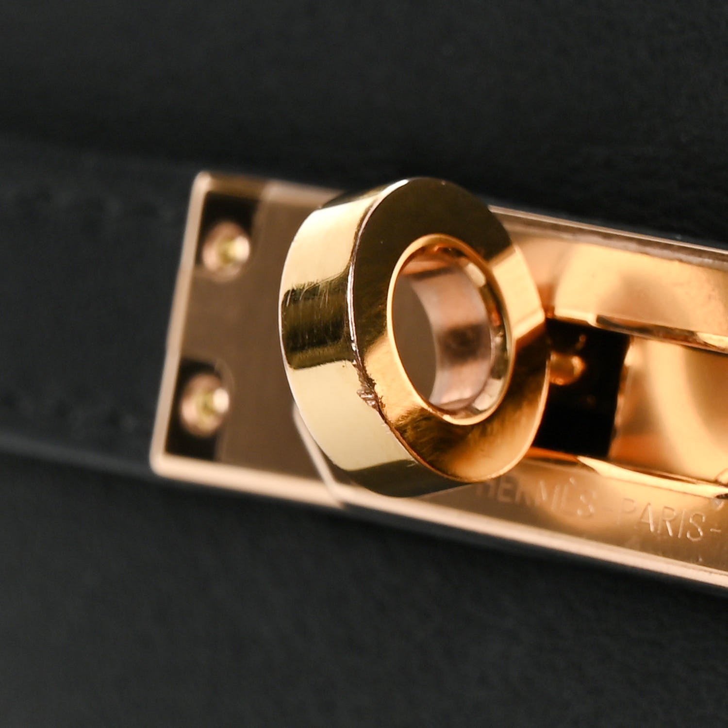 Hermes Swift Kelly Pochette Clutch Black 11 of 12