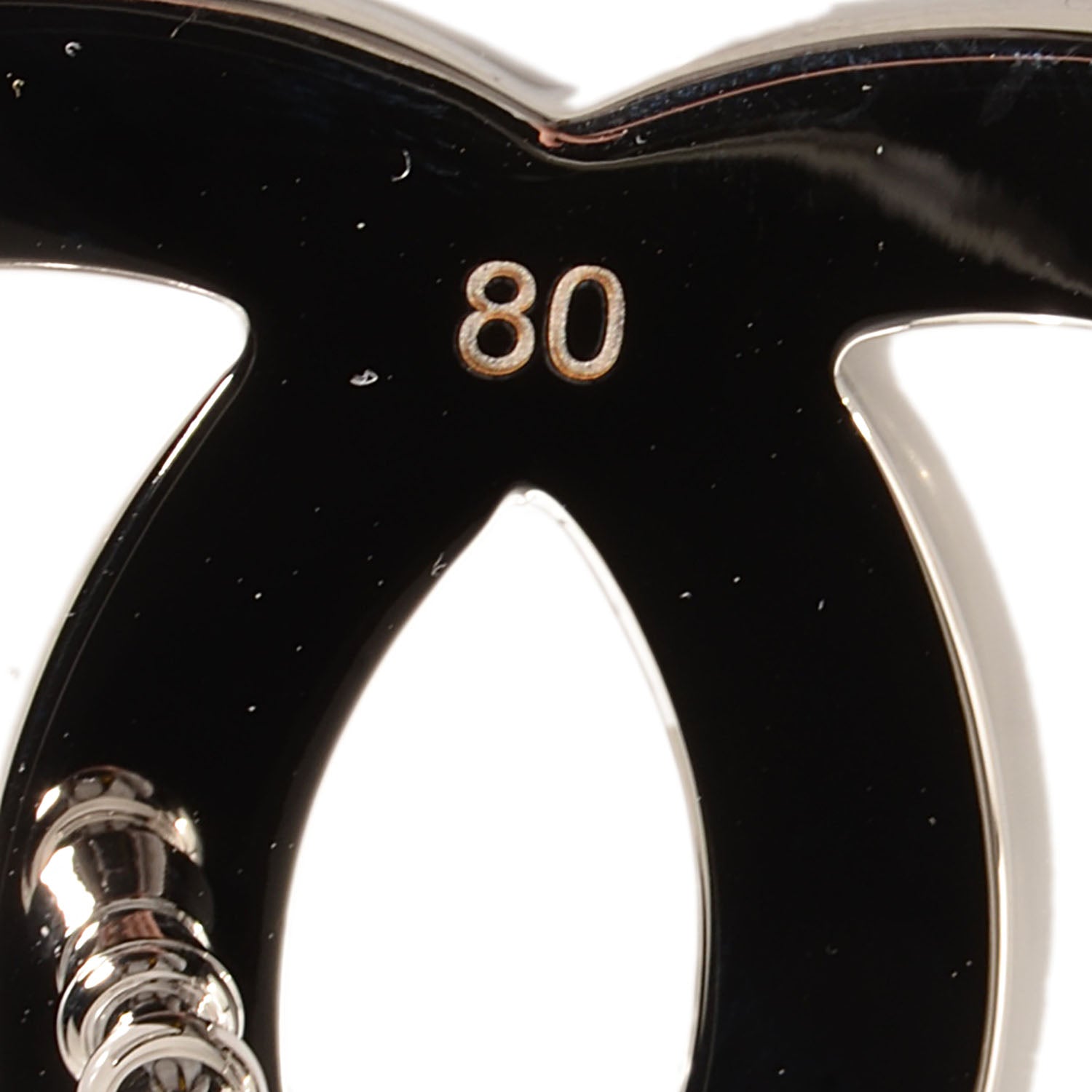 Chanel Reversible Leather CC Logo Belt 80 White Black 4 of 6