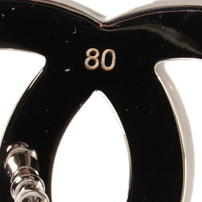 Chanel Reversible Leather CC Logo Belt 80 White Black 4 of 6