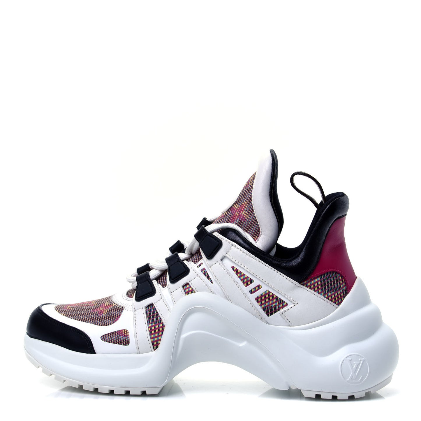 Calfskin Nylon LV Pop Archlight Sneaker 37 Rose