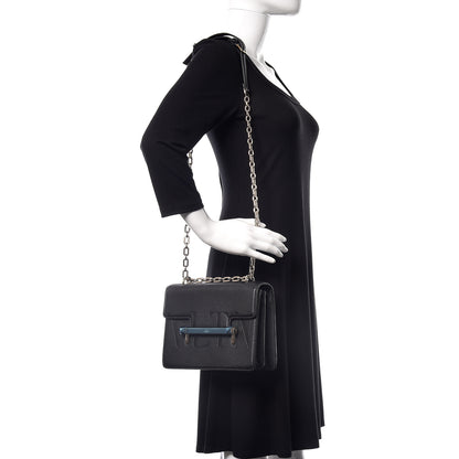 Valentino Garavani Grainy Calfskin Medium VLTN Uptown Shoulder Bag Black 2 of 10