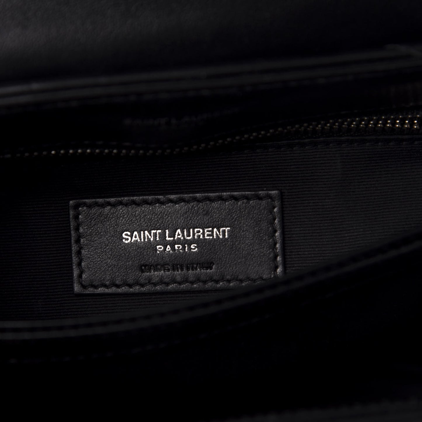 Calfskin Y Quilted Monogram Toy Loulou Crossbody Bag Black