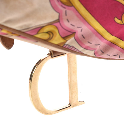 Christian Dior Satin Print Saddle Bag Multicolor 19 of 20