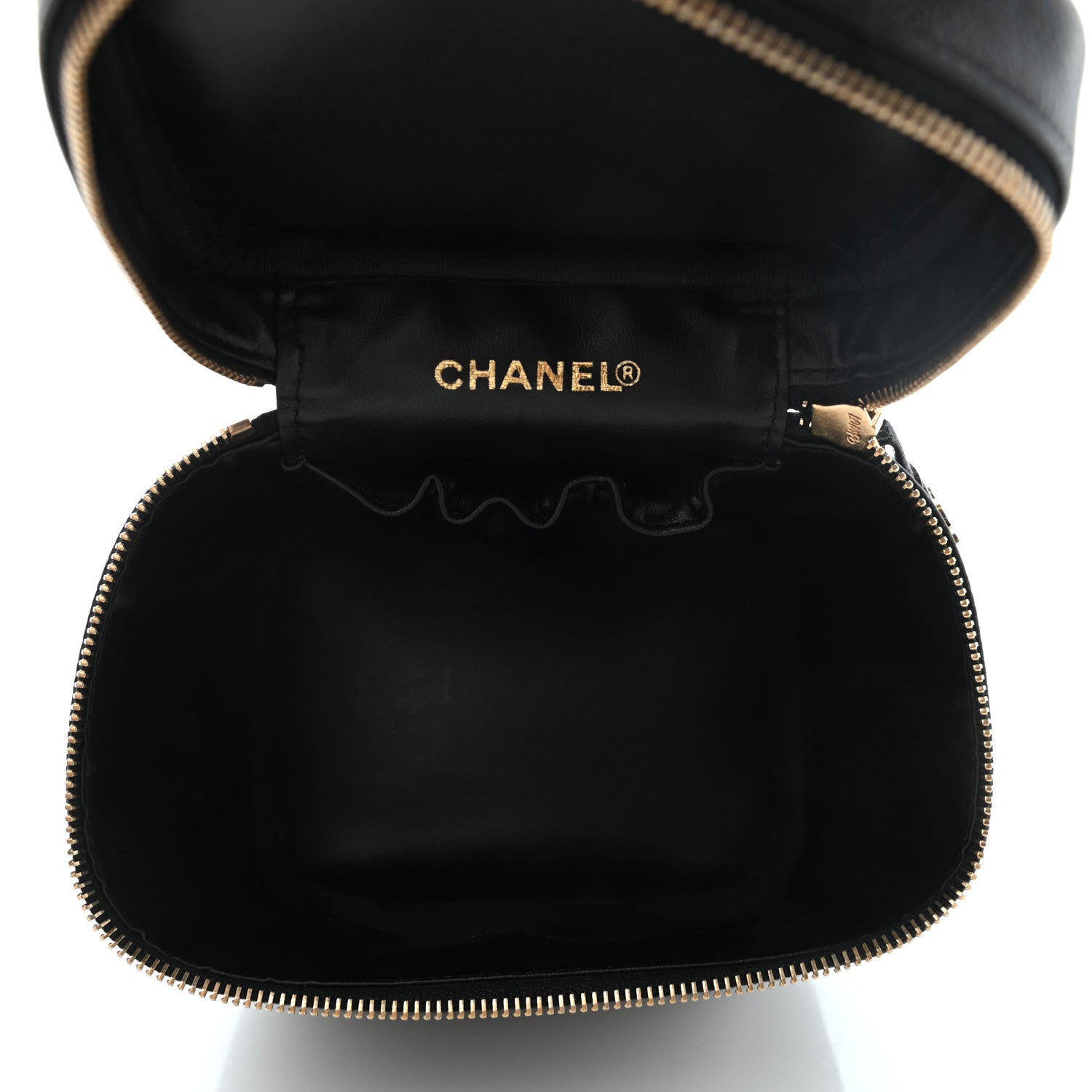 Chanel Caviar Cosmetic Vanity Bag Black 5 of 9
