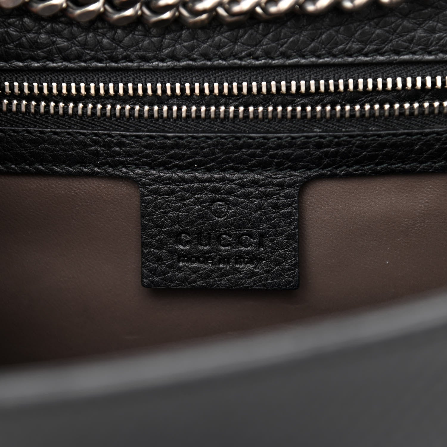 Gucci Calfskin Studded Medium Miss Bamboo Shoulder Bag Black 6 of 11