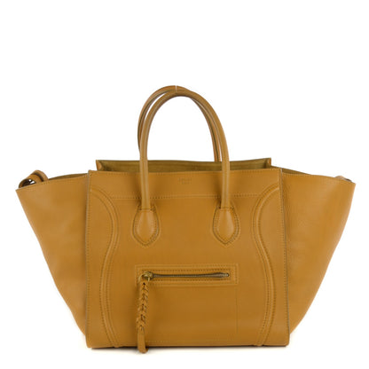 Celine Supple Calfskin Medium Phantom Luggage Curry 1 of 7
