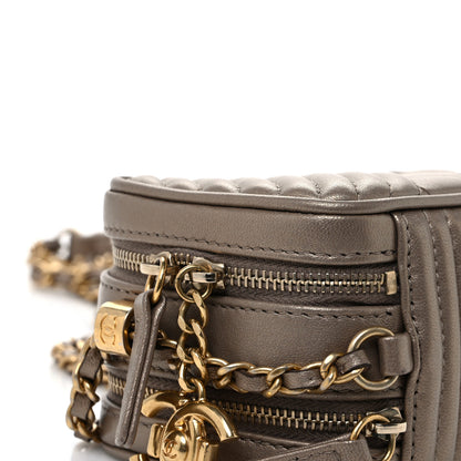 Chanel Metallic Lambskin Mini Coco Boy Camera Case Dark Gold 10 of 11