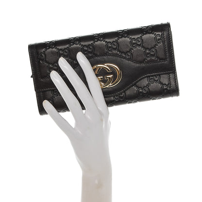 Gucci Guccissima Sukey Continental Wallet Chocolate 2 of 6
