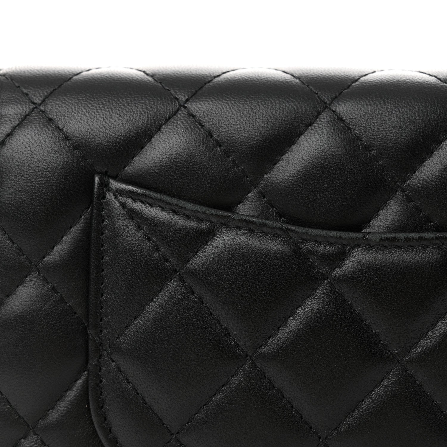 Chanel Lambskin Quilted Wallet On Chain WOC Black 13 of 14
