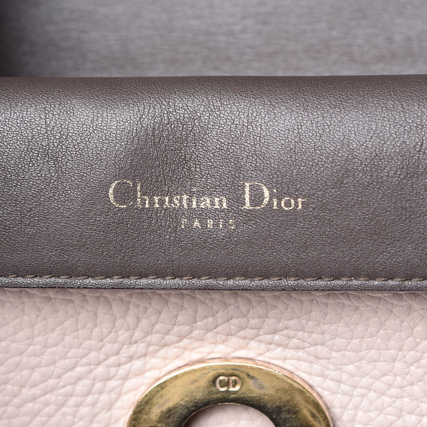 Bullcalf Mini Be Dior Flap Rose Poudre