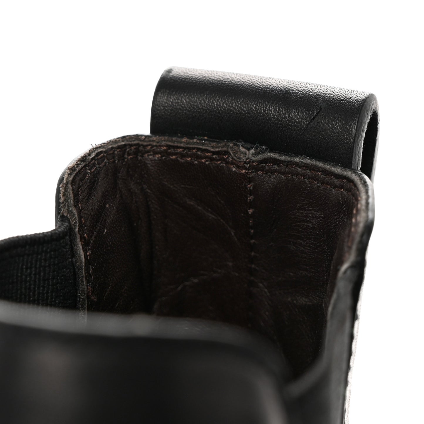 Calfskin The Lug Chelsea 55mm Cropped Boots 35.5 Black