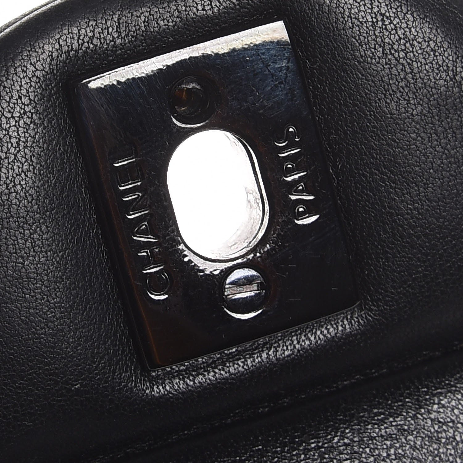 Chanel Lambskin Chevron Quilted Medium Double Flap So Black 8 of 10