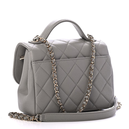 Chanel Caviar Quilted Small Business Affinity Flap Grey 2 of 4