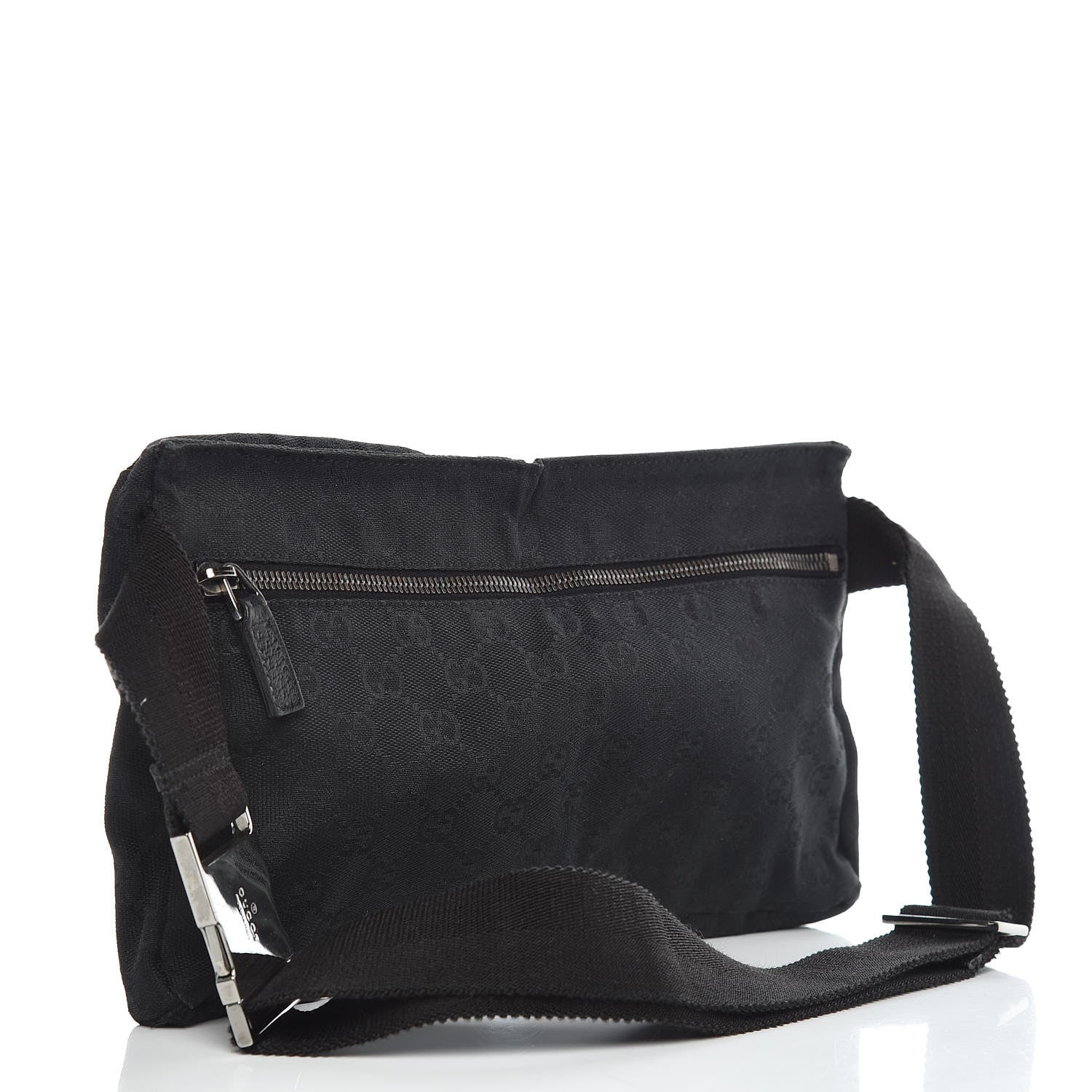 Gucci GG Monogram Double Pocket Belt Bag Black 3 of 12