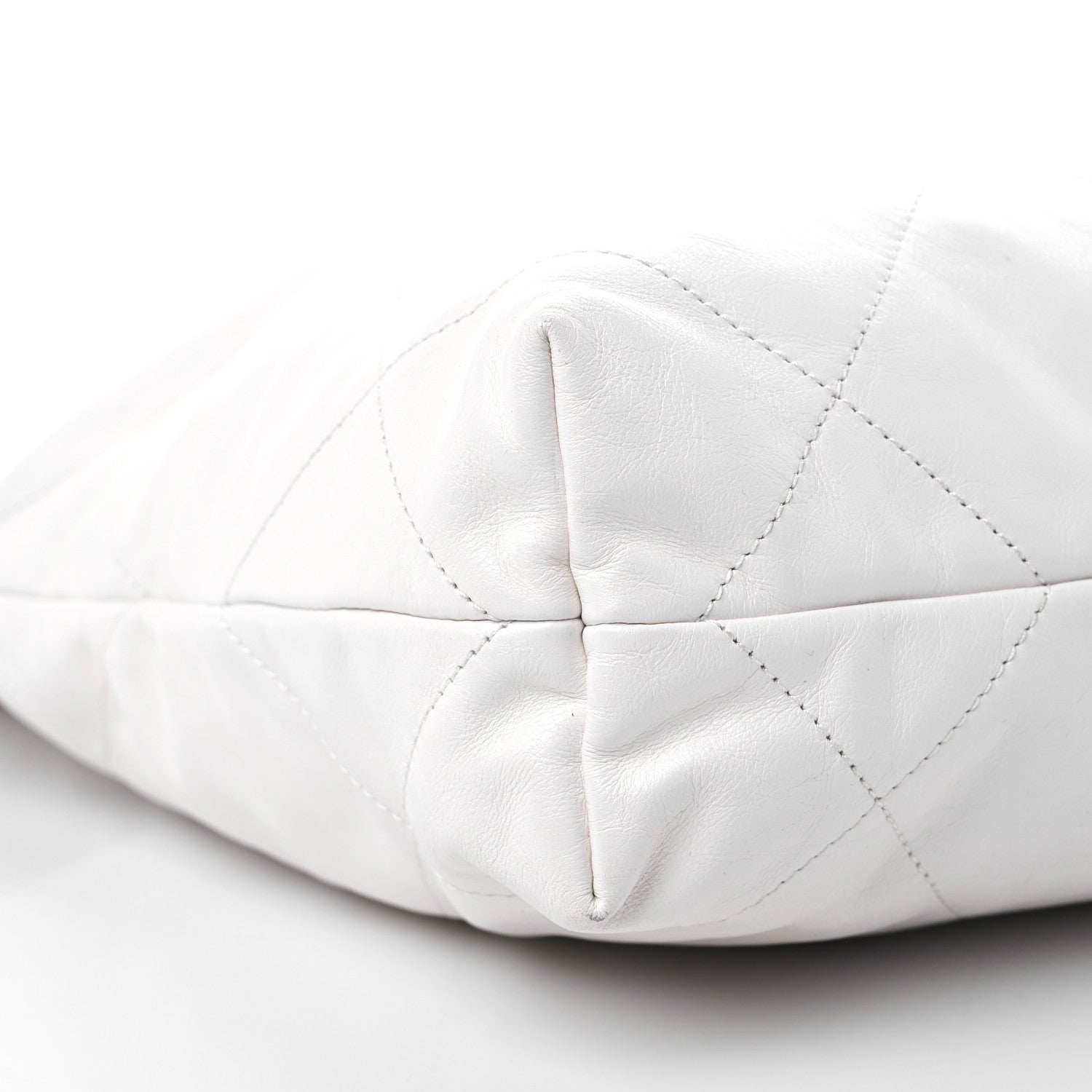 Chanel Shiny Calfskin Quilted Small Chanel 22 White 10 of 12