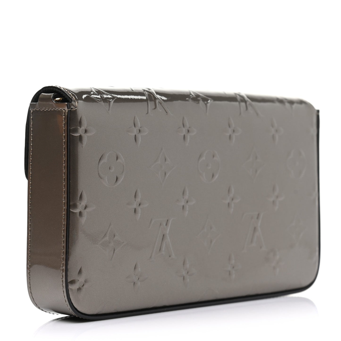 Vernis Felicie Pochette Chain Wallet Champagne Metallise