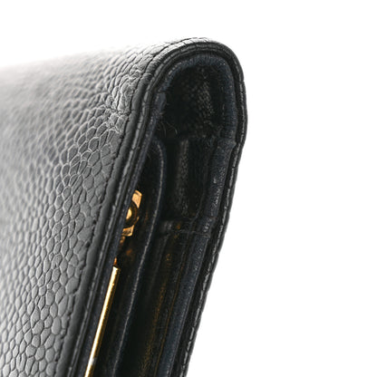 Chanel Caviar Timeless CC Compact French Wallet Black 11 of 13