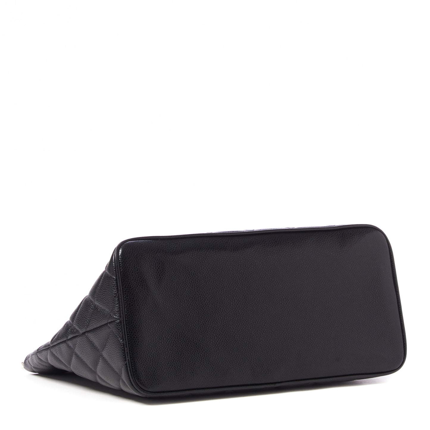 Caviar Quilted Medallion Tote Black