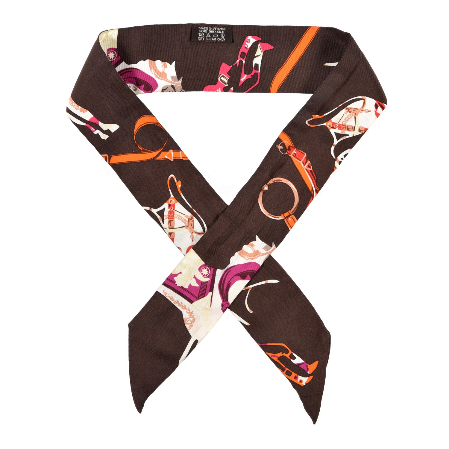 Hermes Silk Tout en Carre Twilly 1 of 4