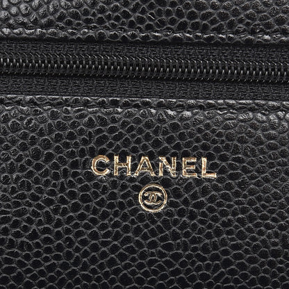 Chanel Caviar Quilted Wallet On Chain WOC Black 6 of 8