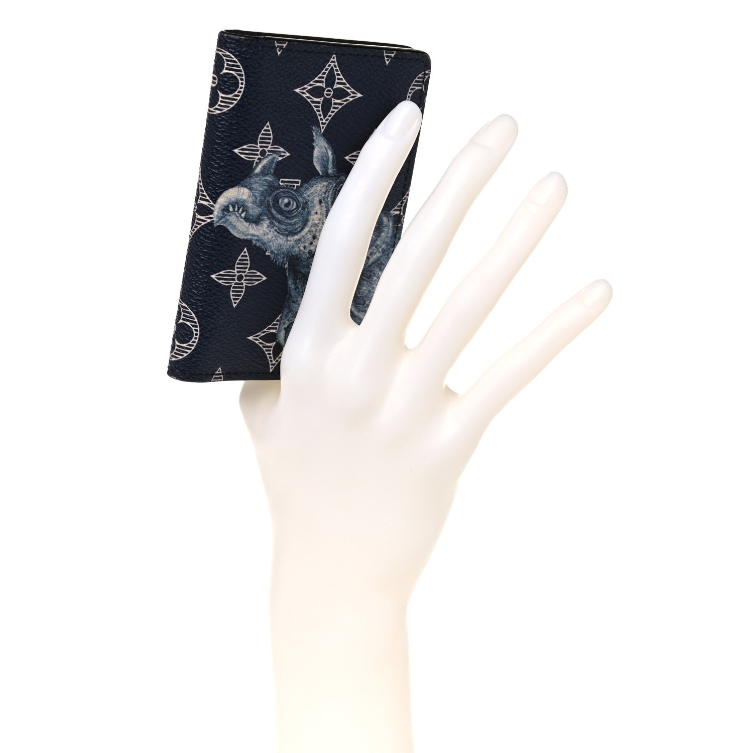 Louis Vuitton Savane Monogram Chapman Rhinoceros Pocket Organizer Encre 2 of 10
