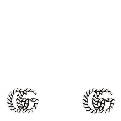 Gucci Sterling Silver Torchon Double G Earrings 1 of 5