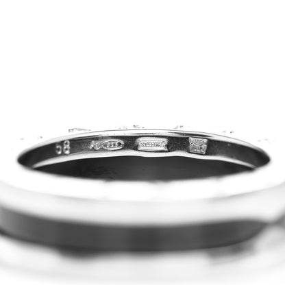 Bulgari Sterling Silver Ceramic Save The Children One-Band Ring 58 8.25 5 of 5