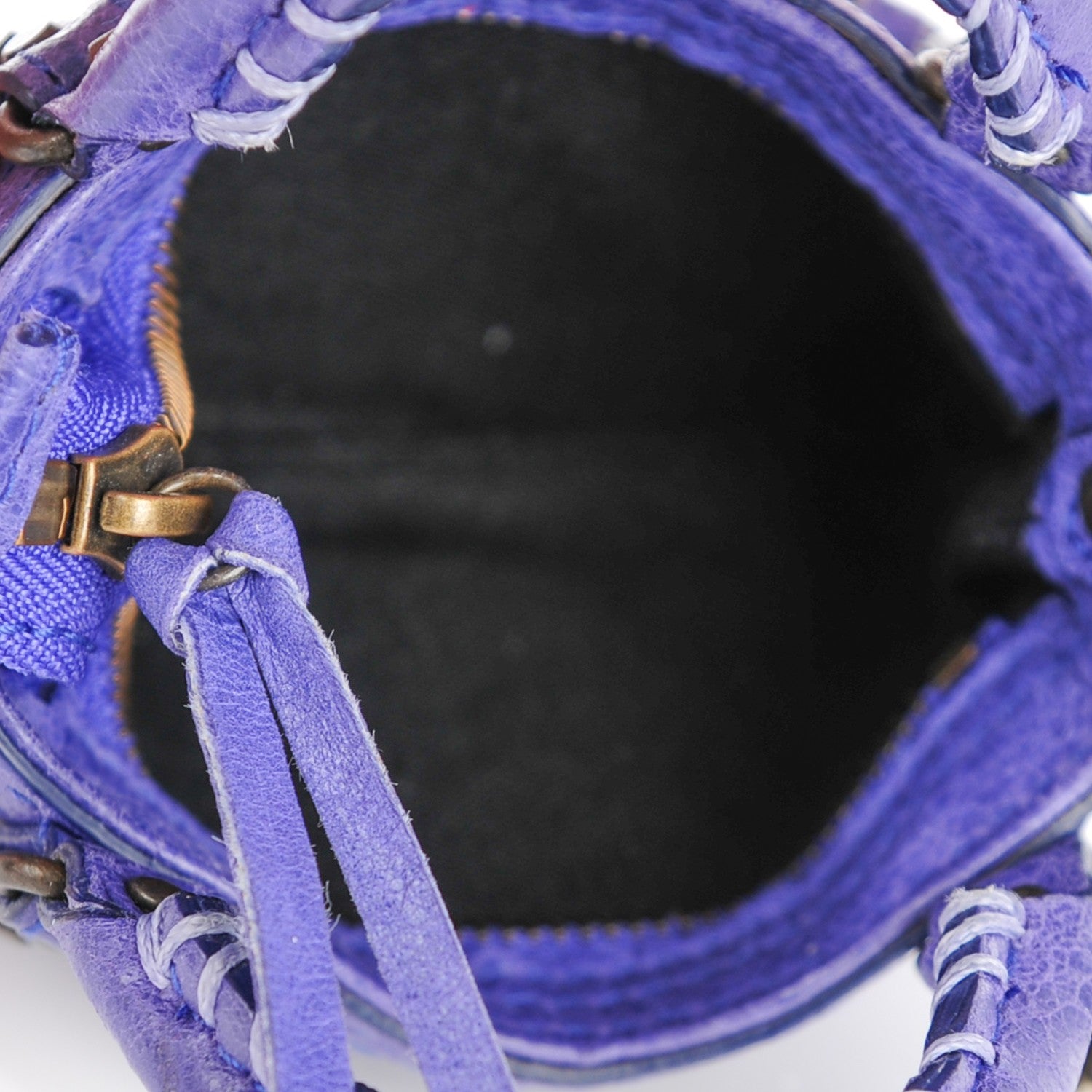 Balenciaga Agneau Classic Hardware Mini First Bag Charm Bleu Lavande 4 of 8