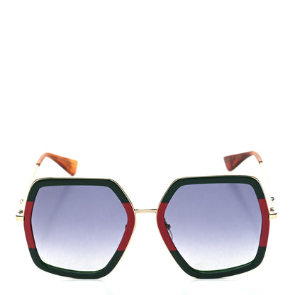 Gucci Square Frame Web GG0106S Sunglasses Tortoise 2 of 8