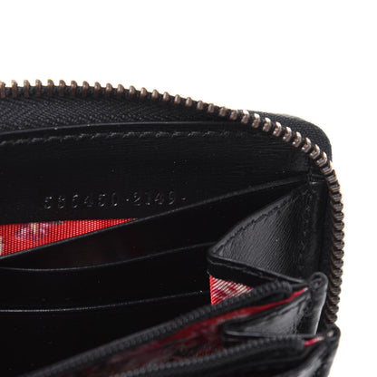 Gucci Calfskin Web Trapuntata GG Zip Around Wallet Black 7 of 11