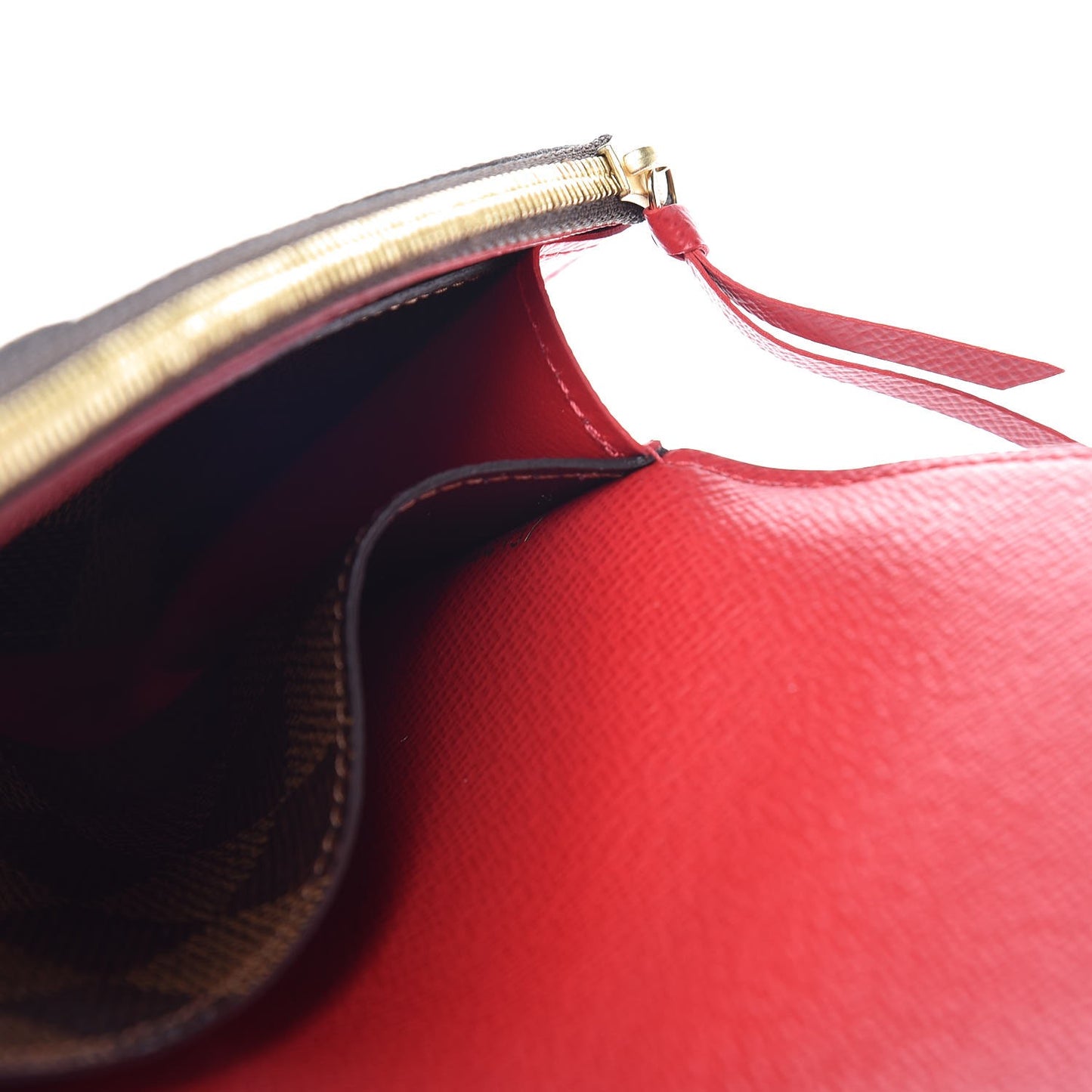 Damier Ebene Emilie Wallet Red