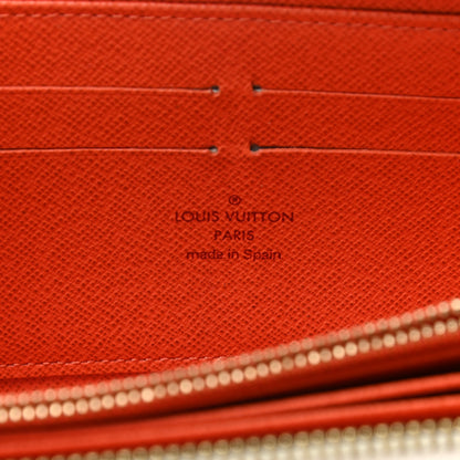 Louis Vuitton Monogram Multicolor Zippy Wallet White Orange 6 of 7