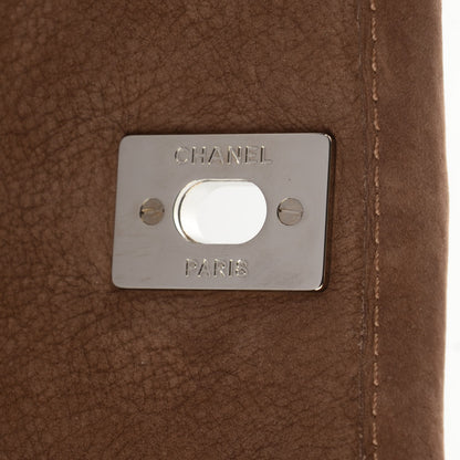 Chanel Ultra Soft Suede Calfskin Large Natural Beauty Flap Brown 5 of 8