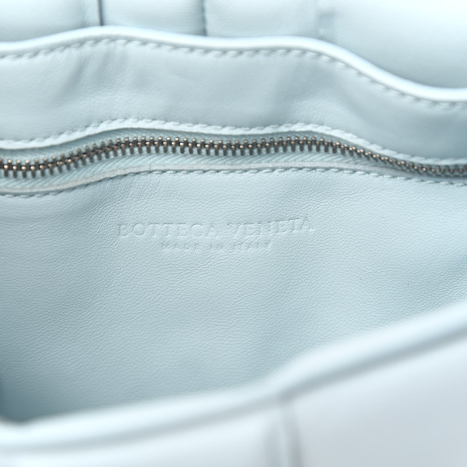 Bottega Veneta Paper Calfskin Maxi Intreccio Padded Cassette Crossbody Bag Ice 6 of 10