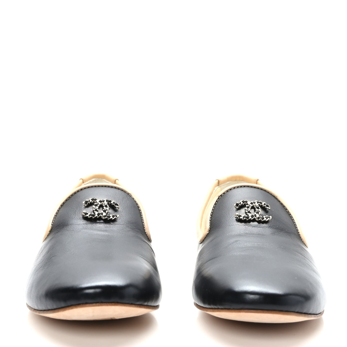 Lambskin CC Loafers 36.5 Black