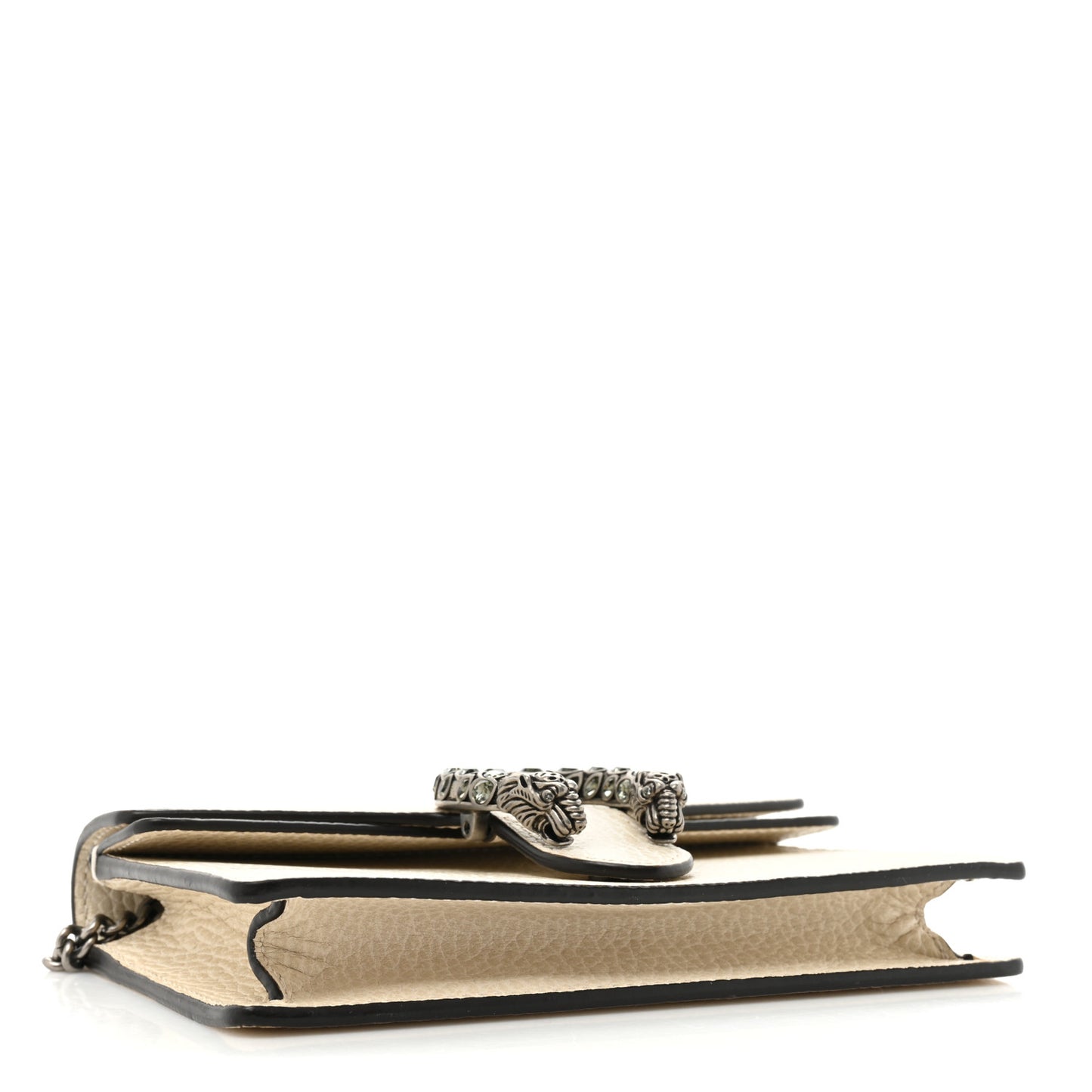 Dollar Calfskin Crystal Super Mini Dionysus Shoulder Bag Mystic White Black Diamond