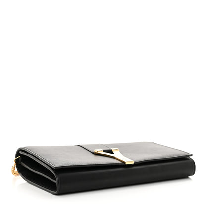 Saint Laurent Calfskin Classic Y Ligne Chain Wallet Black 4 of 11