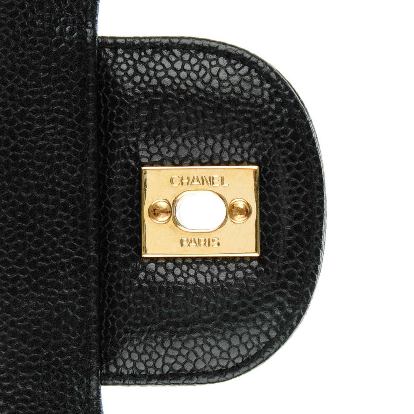 Caviar Quilted Jumbo Single Flap Black