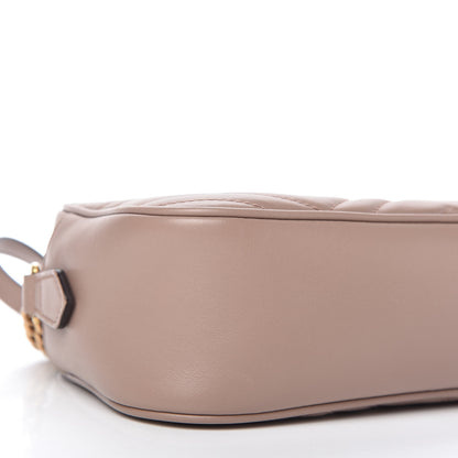 Gucci Calfskin Matelasse Small GG Marmont Chain Shoulder Bag Porcelain Rose 6 of 11