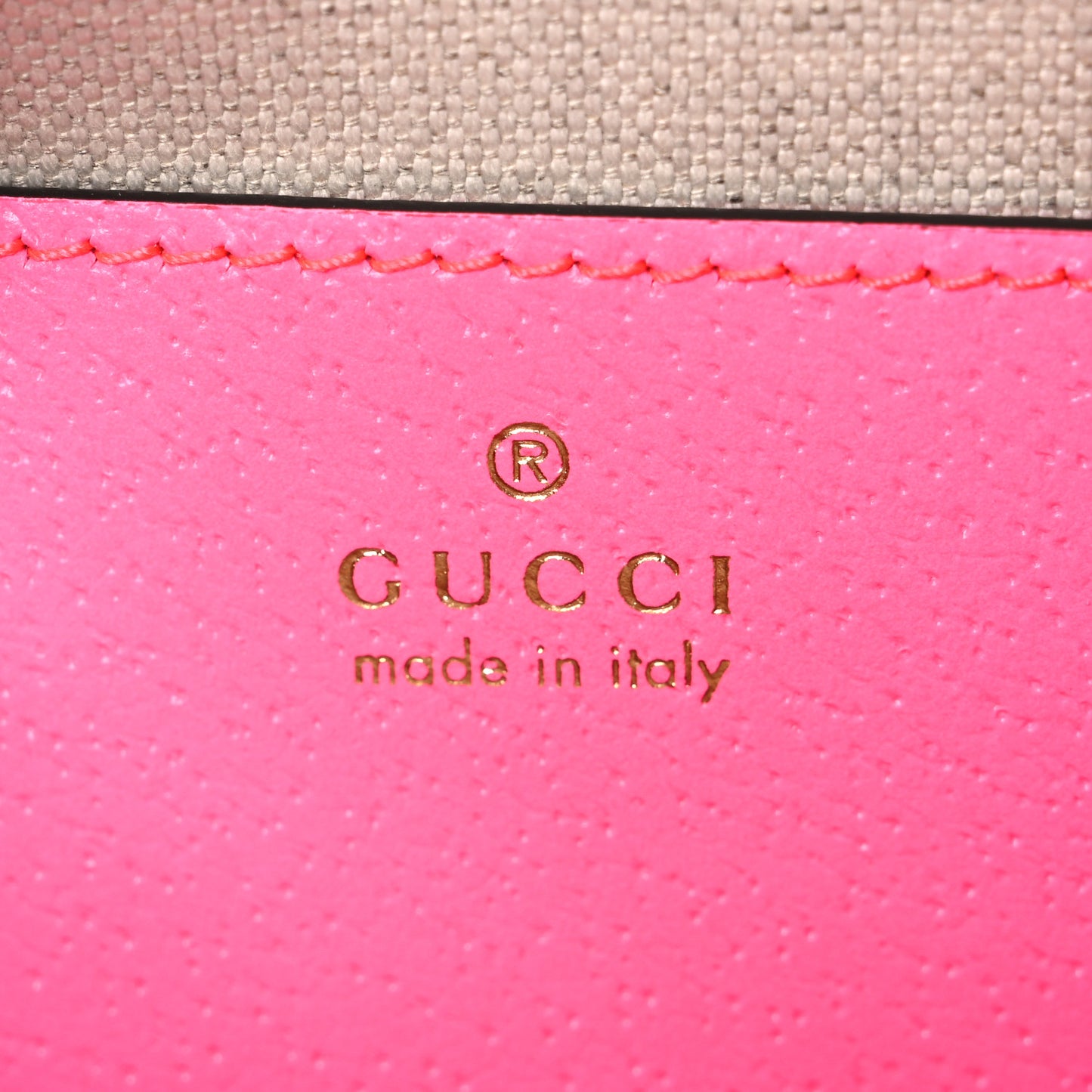 GG Supreme Monogram Textured Dollar Calfskin Web Ophidia Small Crossbody Bag Beige Ebony Fuchsia