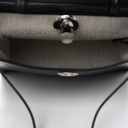 Hermes Toile H Berline Vache Hunter Herbag Zip PM 31 Black Ecru 5 of 10